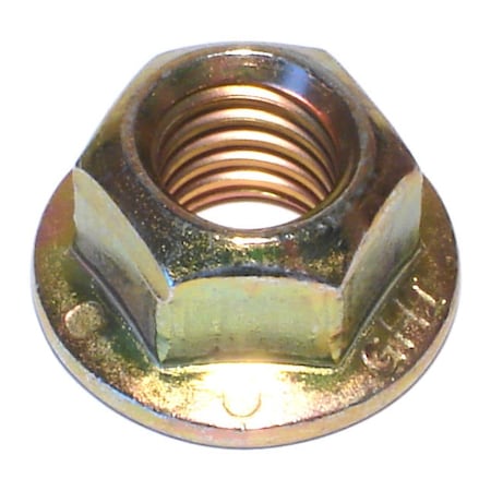 Lock Nut, 1/2-13, Steel, Grade 8, Yellow Zinc, 50 PK